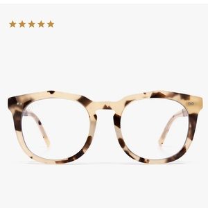 DIFF Eyewear Cream Tortoise Blue Light Technology Glasses